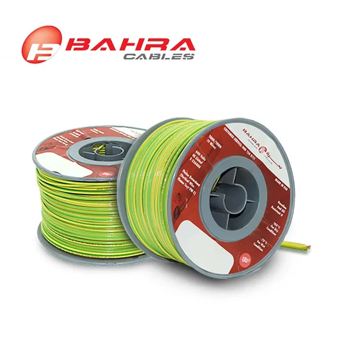 1 Core-6 AWG, 600V, Green/Yellow, American Standard, THHN Wire